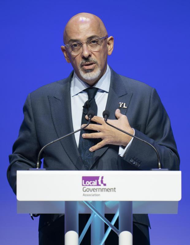The Northern Echo: Secretary of State for Education Nadhim Zahawi addresses the Local Government Association Annual Conference, at Harrogate Convention Centre, North Yorkshire. Picture date: Thursday June 30, 2022..